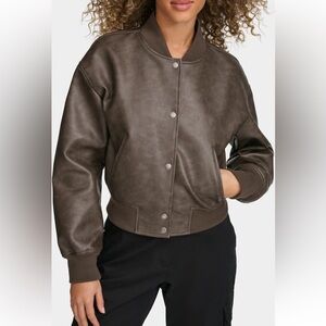 Levi’s Relaxed Faux Leather Bomber Jacket